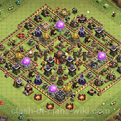 Base plan (layout), Town Hall Level 10 for trophies (defense) (#835)