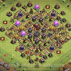 Base plan (layout), Town Hall Level 10 for trophies (defense) (#840)