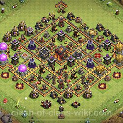 Base plan (layout), Town Hall Level 10 for trophies (defense) (#843)
