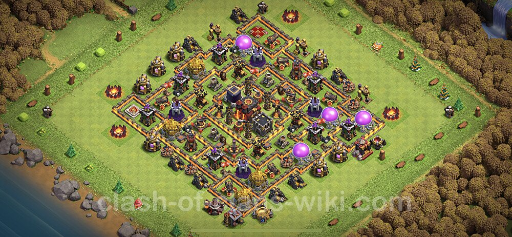 Full Upgrade TH10 Base Plan with Link, Anti 3 Stars, Copy Town Hall 10 Max Levels Design, #751