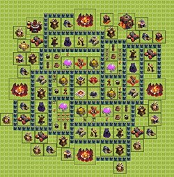 Base plan (layout), Town Hall Level 10 for farming (#11)