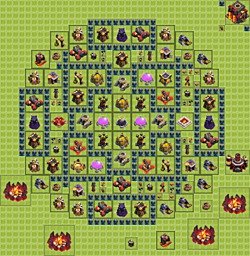 Base plan (layout), Town Hall Level 10 for farming (#12)