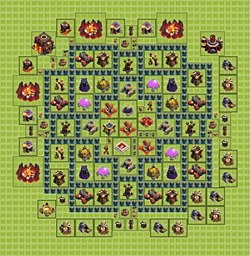Base plan (layout), Town Hall Level 10 for farming (#2)