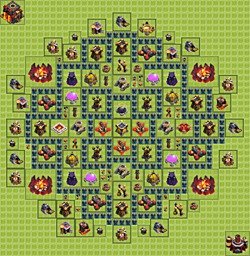 Base plan (layout), Town Hall Level 10 for farming (#21)