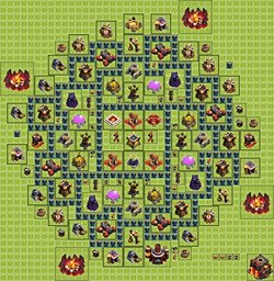 Base plan (layout), Town Hall Level 10 for farming (#22)