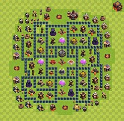 Base plan (layout), Town Hall Level 10 for farming (#40)