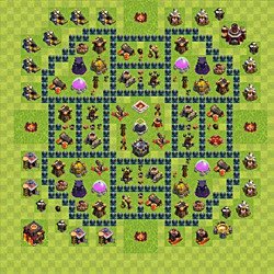 Base plan (layout), Town Hall Level 10 for farming (#51)