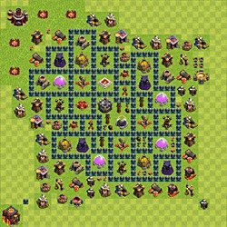 Base plan (layout), Town Hall Level 10 for farming (#58)