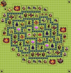 Base plan (layout), Town Hall Level 10 for farming (#6)