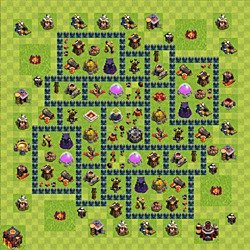Base plan (layout), Town Hall Level 10 for farming (#62)