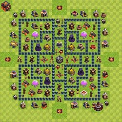 Base plan (layout), Town Hall Level 10 for farming (#64)