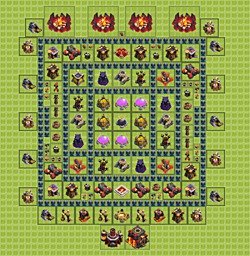 Base plan (layout), Town Hall Level 10 for farming (#7)