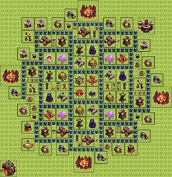 Base plan (layout), Town Hall Level 10 for farming (#8)