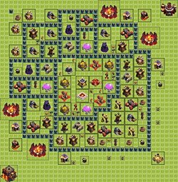 Base plan (layout), Town Hall Level 10 for farming (#9)
