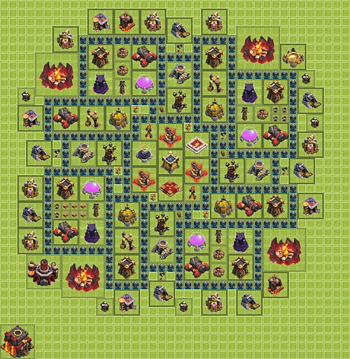 Base plan TH10 (design / layout) for Farming, #3