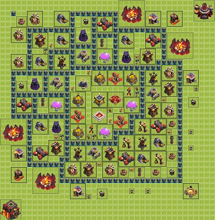 Base plan TH10 (design / layout) for Farming, #9