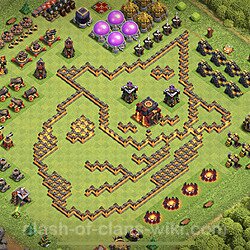 Base plan (layout), Town Hall Level 10 Troll / Funny (#1026)