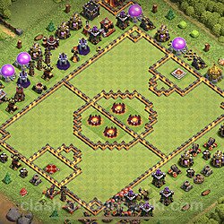 Base plan (layout), Town Hall Level 10 Troll / Funny (#6)