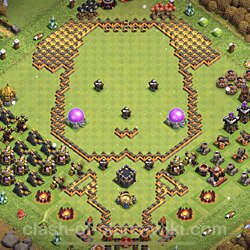 Base plan (layout), Town Hall Level 10 Troll / Funny (#845)