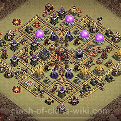 Die Base Rathaus LvL 10 für Clan Krieg (#1142)