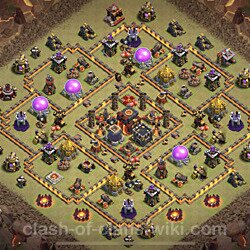 Base plan (layout), Town Hall Level 10 for clan wars (#877)