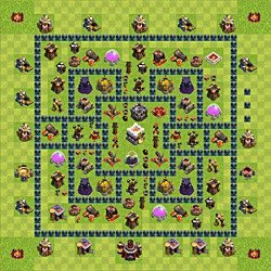 Base plan (layout), Town Hall Level 11 for trophies (defense) (#4)