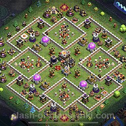 Base plan (layout), Town Hall Level 11 for trophies (defense) (#53)