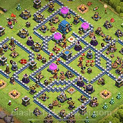 Base plan (layout), Town Hall Level 12 for trophies (defense) (#1400)