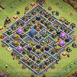 Base plan (layout), Town Hall Level 12 for trophies (defense) (#805)