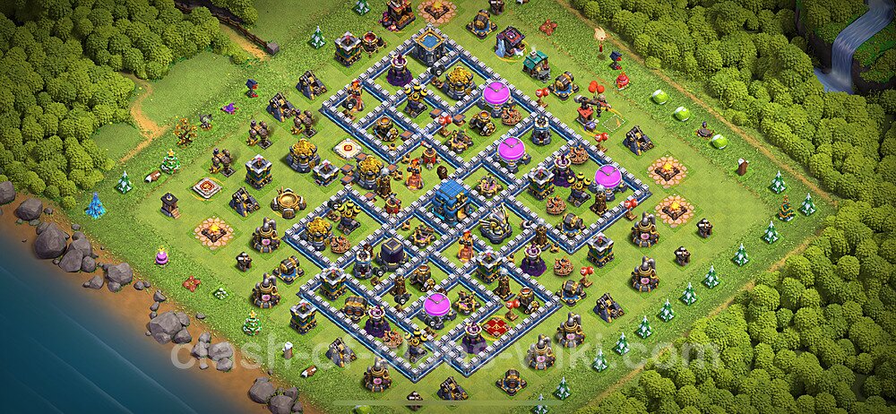 Anti GoWiWi / GoWiPe TH12 Base Plan with Link, Anti 3 Stars, Copy Town Hall 12 Design 2024, #1764