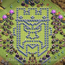 Base plan (layout), Town Hall Level 12 Troll / Funny (#851)