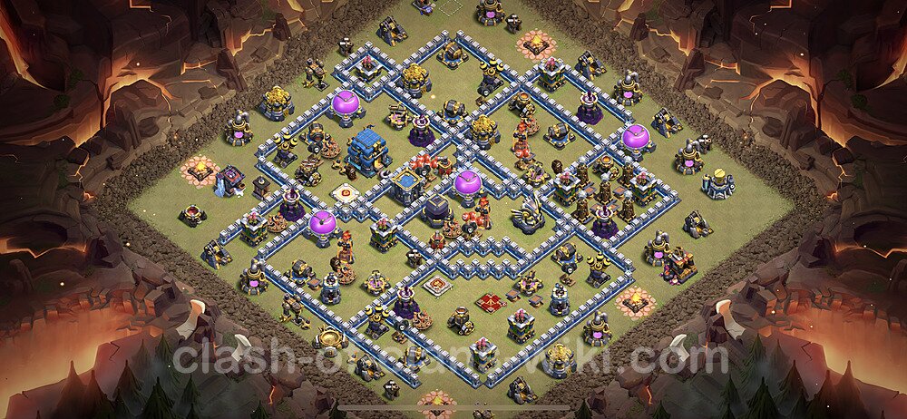 TH12 Max Levels War Base Plan with Link, Anti Everything, Copy Town Hall 12 CWL Design 2024, #1404