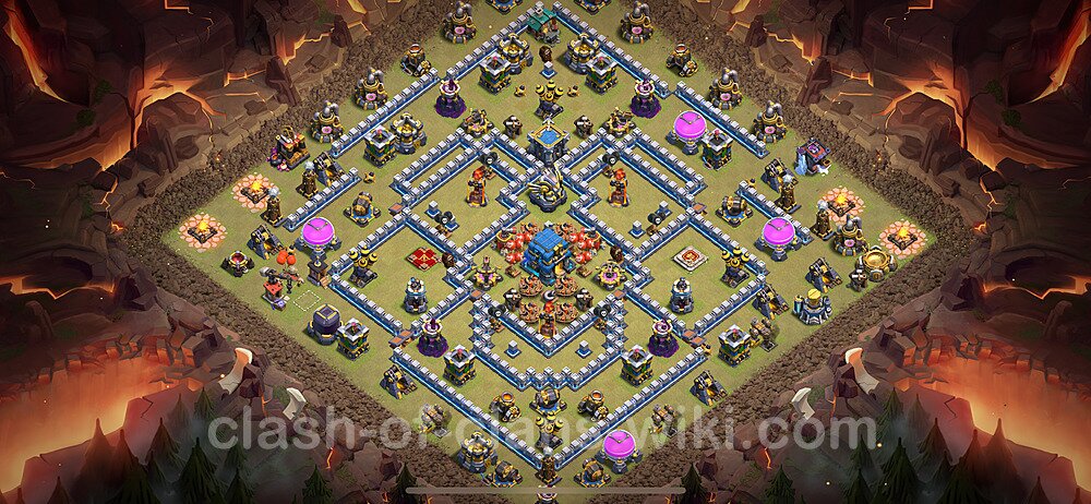 TH12 War Base Plan with Link, Legend League, Anti Everything, Copy Town Hall 12 CWL Design 2024, #1406