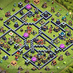 Base plan (layout), Town Hall Level 13 for trophies (defense) (#1451)