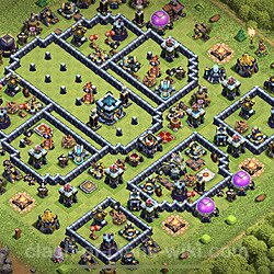 Base plan (layout), Town Hall Level 13 for trophies (defense) (#27)