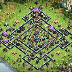 Base plan (layout), Town Hall Level 13 for trophies (defense) (#786)