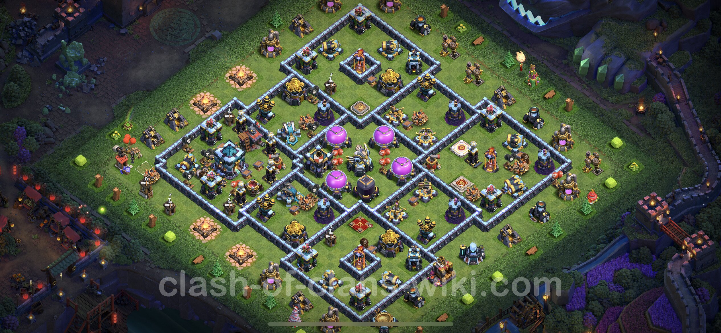 Farming Base TH13 With Link Anti Everything Clash Of Clans 2022