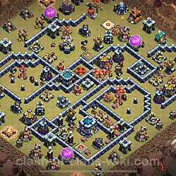 Base plan (layout), Town Hall Level 13 for clan wars (#1454)