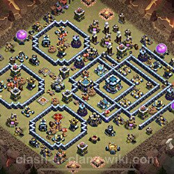 Base plan (layout), Town Hall Level 13 for clan wars (#779)