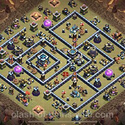 Base plan (layout), Town Hall Level 13 for clan wars (#784)