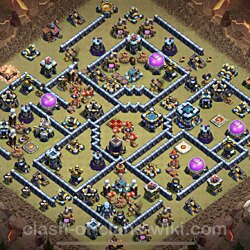 Base plan (layout), Town Hall Level 13 for clan wars (#832)