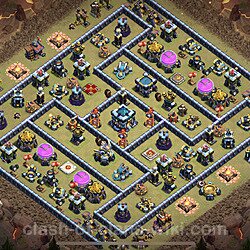 Base plan (layout), Town Hall Level 13 for clan wars (#990)