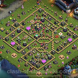 Base plan (layout), Town Hall Level 14 for trophies (defense) (#44)