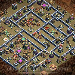 Base plan (layout), Town Hall Level 14 for clan wars (#107)