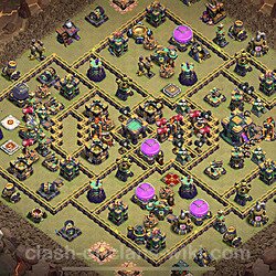 Base plan (layout), Town Hall Level 14 for clan wars (#124)