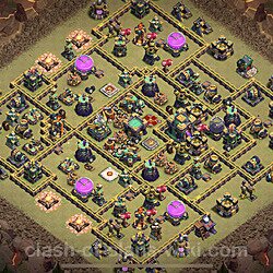 Base plan (layout), Town Hall Level 14 for clan wars (#133)