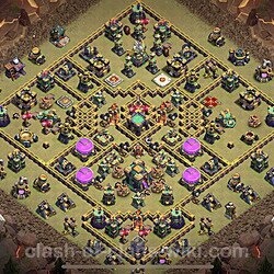 Base plan (layout), Town Hall Level 14 for clan wars (#134)