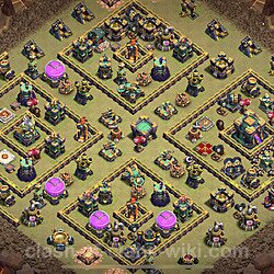 Base plan (layout), Town Hall Level 14 for clan wars (#137)