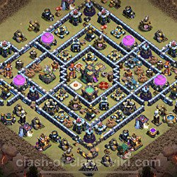 Base plan (layout), Town Hall Level 14 for clan wars (#16)