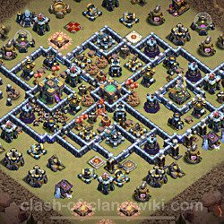 Base plan (layout), Town Hall Level 14 for clan wars (#6)